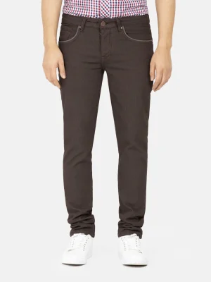 WAM DENIM Jeans*Sinai Slim Fit Brown Jeans