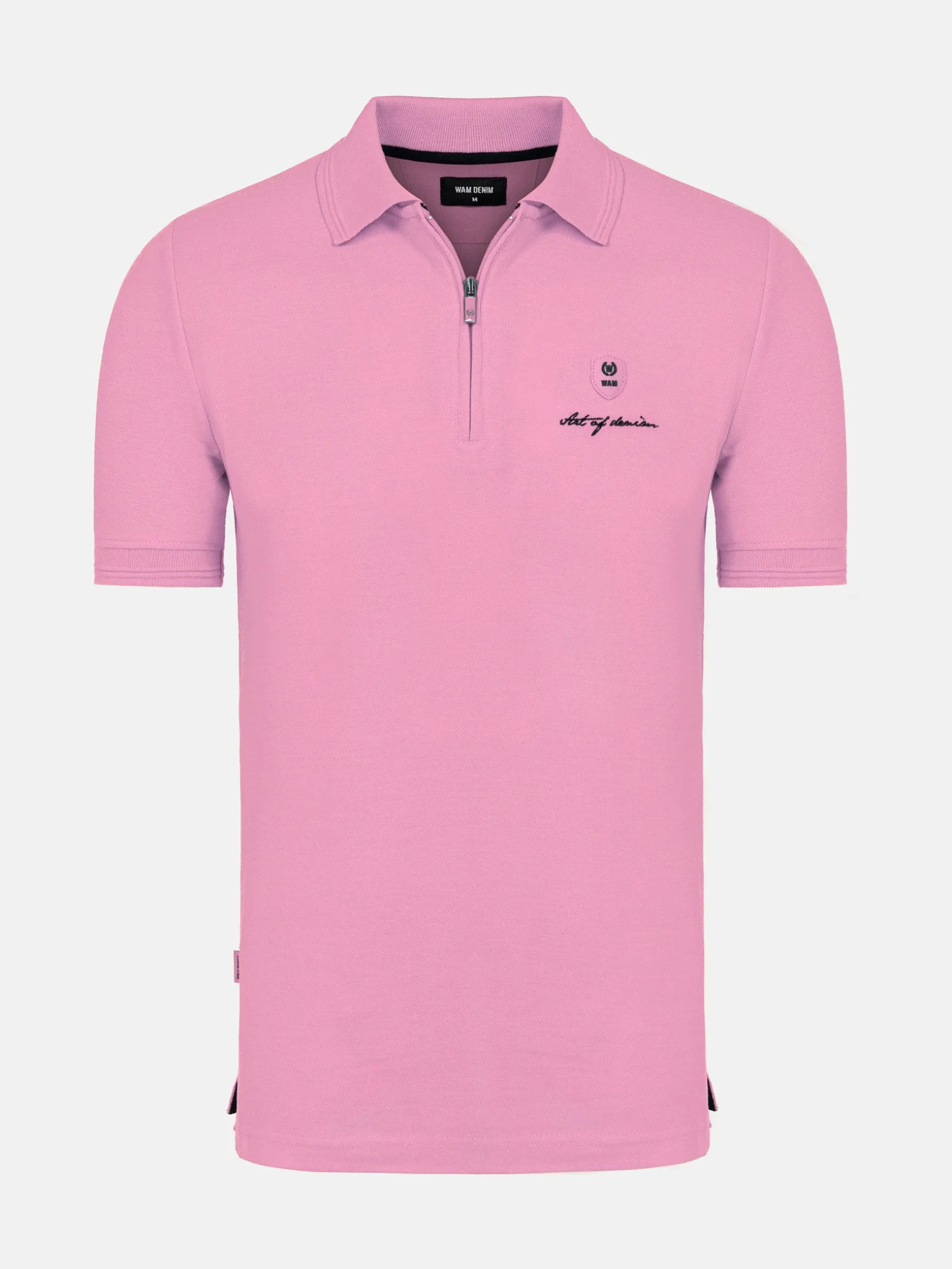 WAM DENIM Polo's*Soren Pink Polo
