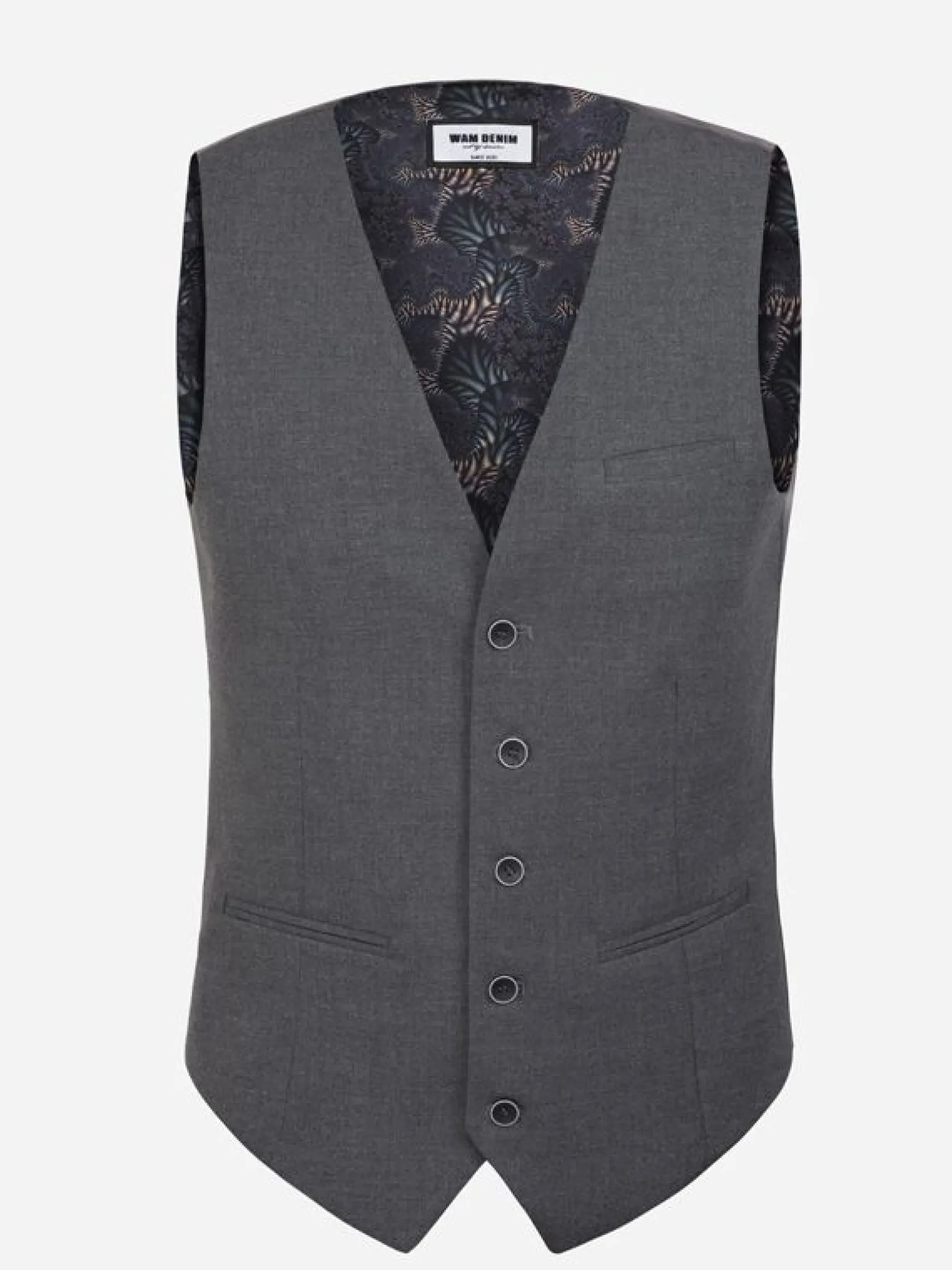 WAM DENIM Pakken & Maatwerk*Starzburg Anthracite Plaid Vest