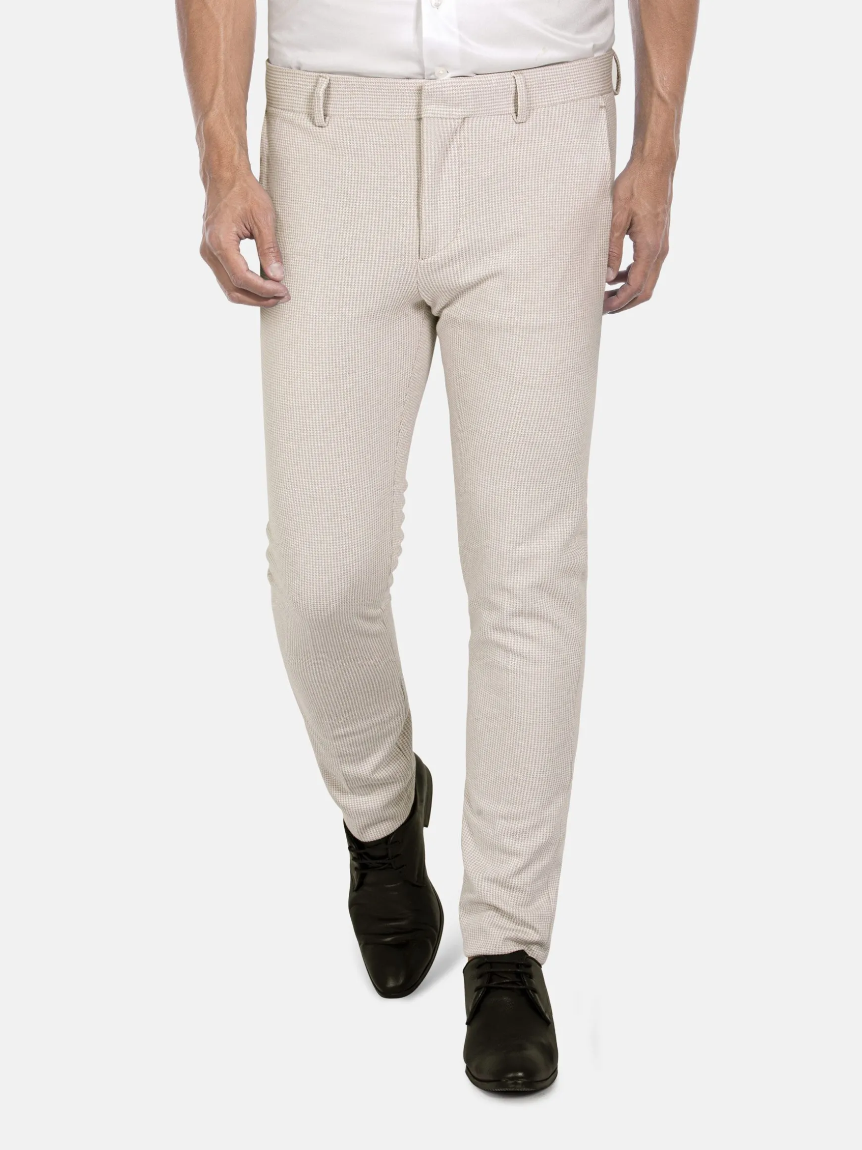 WAM DENIM Pakken & Maatwerk*Sur Mer Slim Fit Beige Pantalon