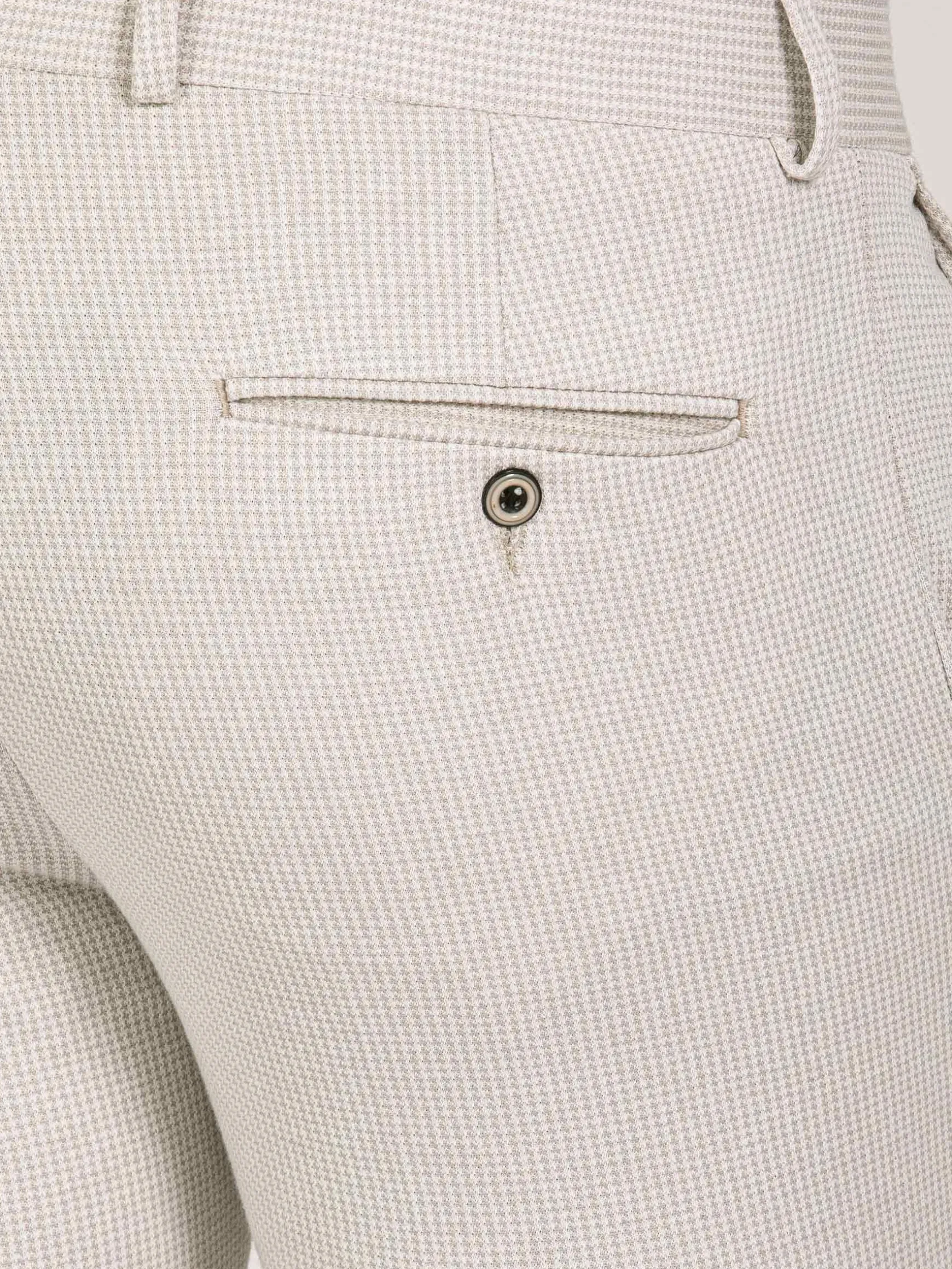 WAM DENIM Pakken & Maatwerk*Sur Mer Slim Fit Beige Pantalon