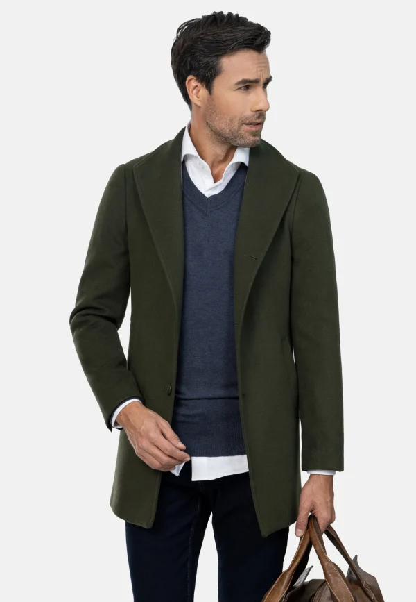 WAM DENIM Manteljassen*Ventana Slide Pocket Khaki Mantel Jassen