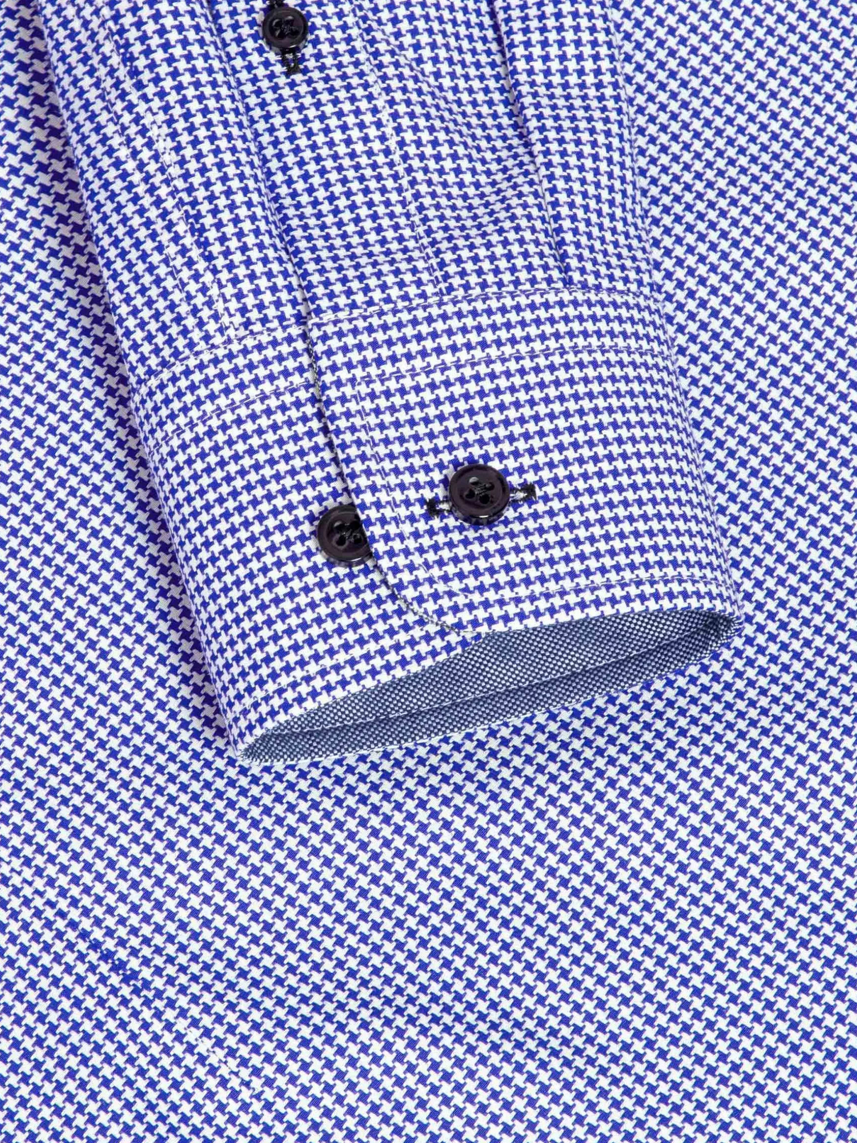 WAM DENIM Overhemd Lange Mouwen*Vermilion Checkered Blue Overhemd Lange Mouw