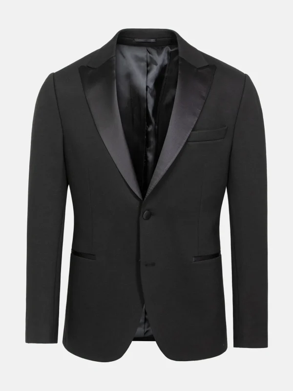 WAM DENIM Colberts & Blazers*Vihaan Classic tuxedo Black Colbert
