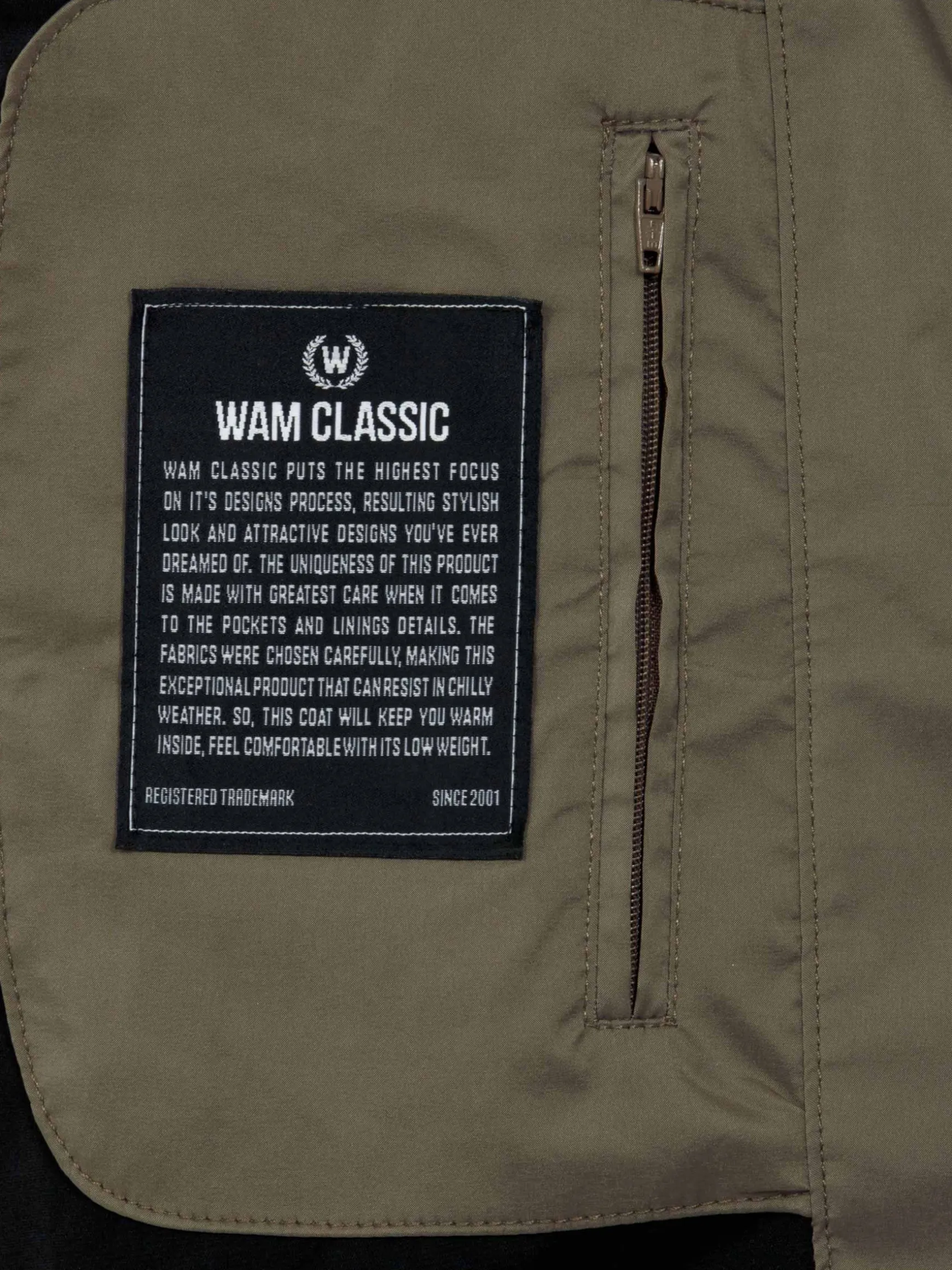 WAM DENIM Zomerjassen*Vitus Slim Fit Summer Dark Beige Zomer Jacket