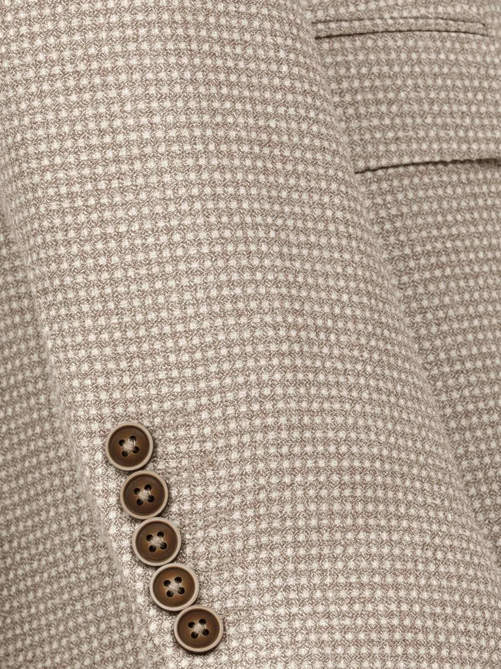 WAM DENIM Colberts & Blazers*Vivia Single breasted Check Dark Beige Colbert