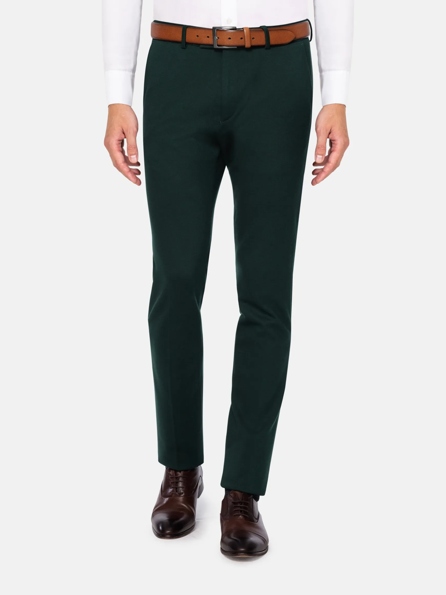 WAM DENIM Pakken & Maatwerk*Wayne Glen Check Slim Fit Green Suit Pantalon
