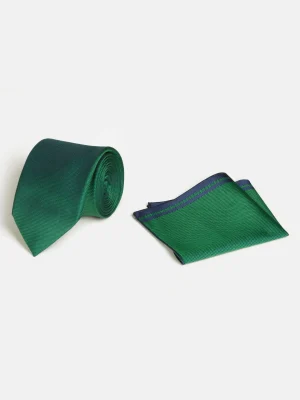 WAM DENIM Stropdassen*William Powell Dark Green Stropdas