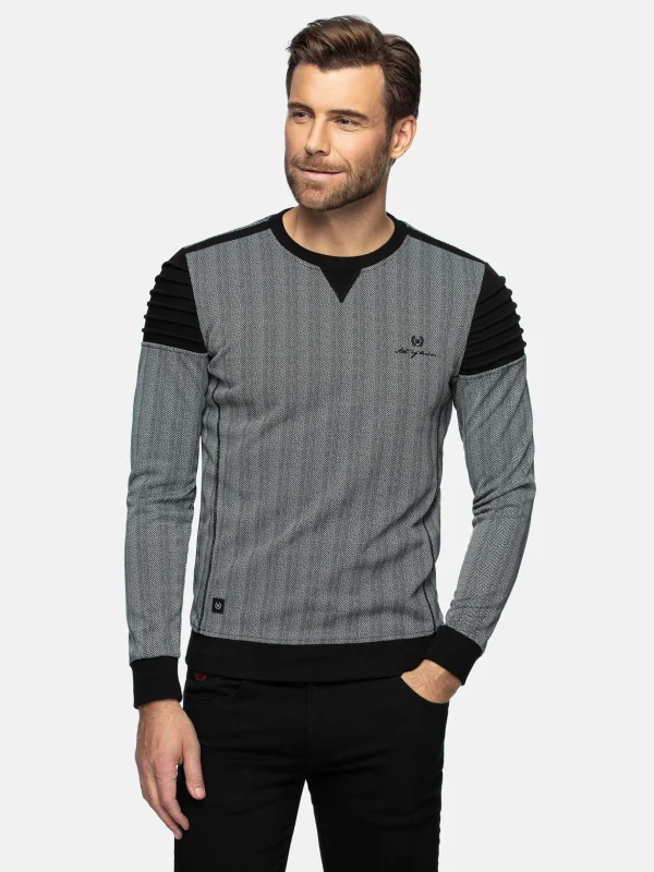 WAM DENIM Sweaters & Vesten*Zaire Crew Neck Grey Sweater