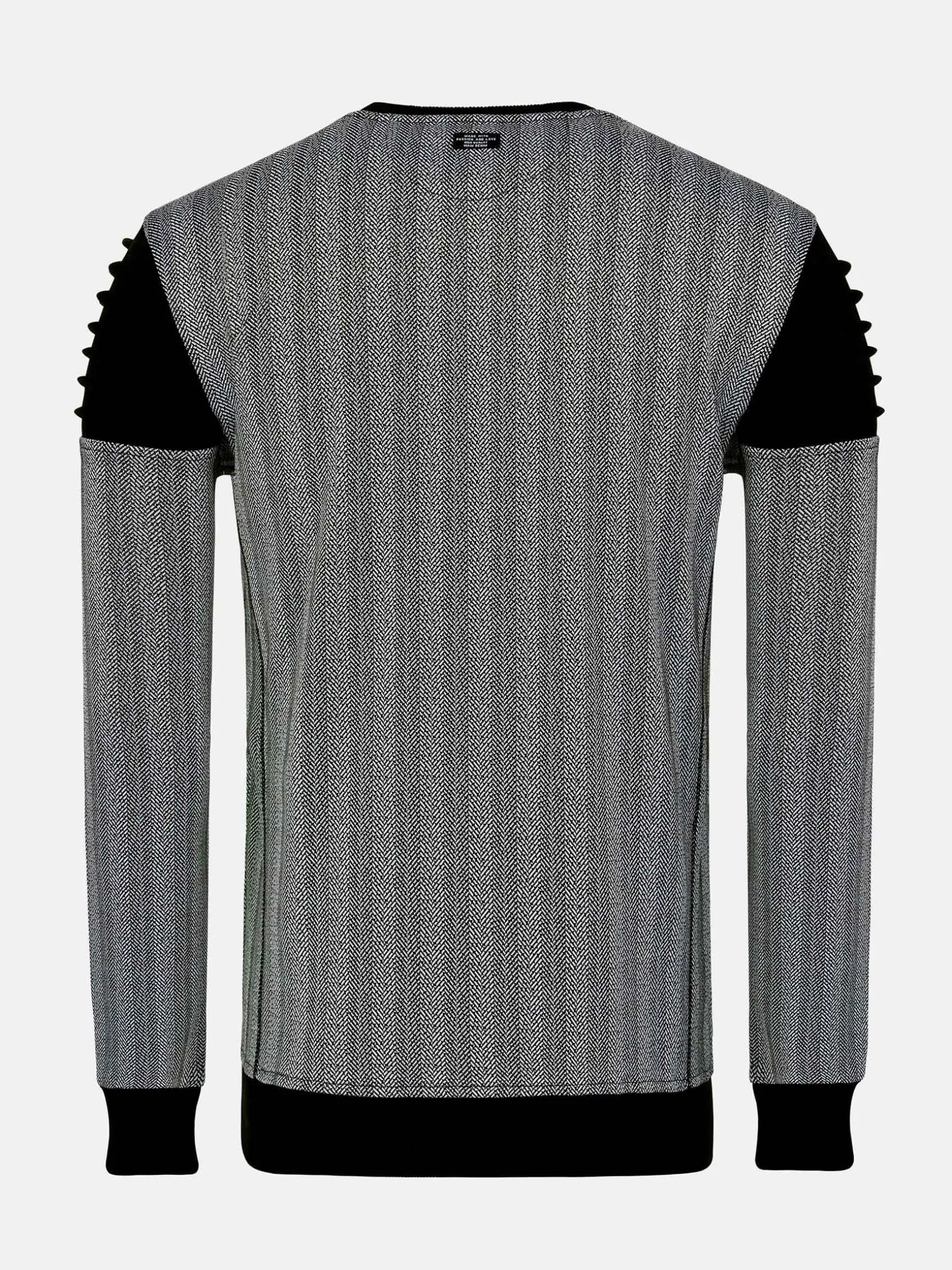 WAM DENIM Sweaters & Vesten*Zaire Crew Neck Grey Sweater