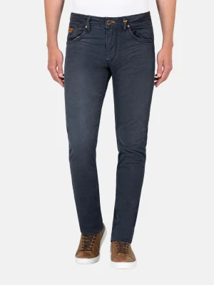 WAM DENIM Jeans*Zion Mini Check Slim Fit Navy jeans